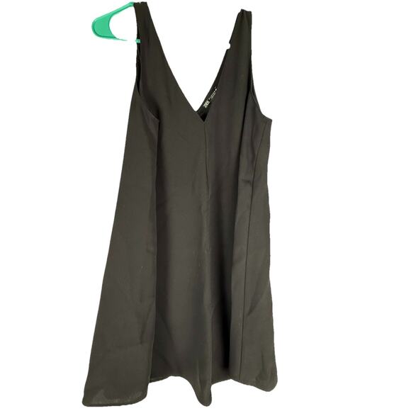 Zara Black Sleeveless Mini Dress Size S A-Line 100% Polyester‎ - Picture 2 of 4